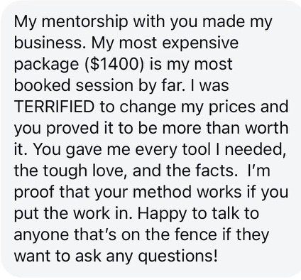 Student testimonial screenshot 3